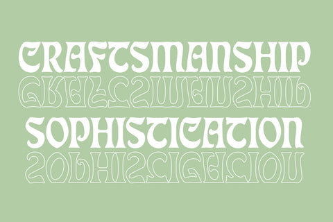 Eckmann Moderne Elegant Art Nouveau Font Font FontDuo 