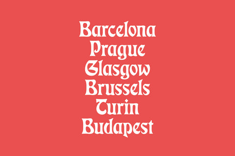 Eckmann Moderne Elegant Art Nouveau Font Font FontDuo 