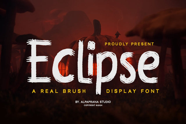 Eclipse - Display Font Font Alpaprana Studio 