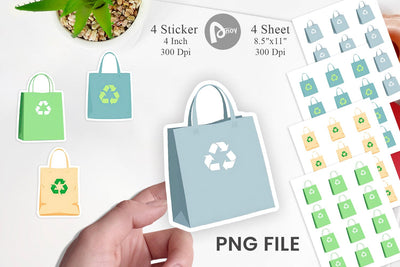 Eco Bag Sticker Sublimation artnoy 
