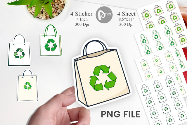 Eco Bag Sticker Sublimation artnoy 