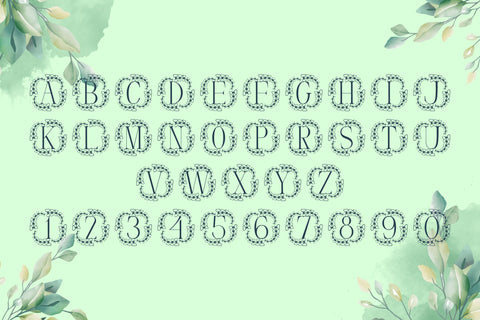 Eden Loop Monogram Font Dm Letter Studio 