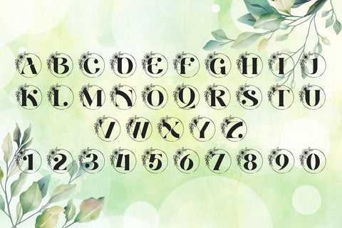 Eden Loop Split Monogram Font Dm Letter Studio 