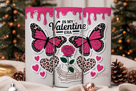 Edgy Valentine 20oz Tumbler Wrap Sublimation DesignSVG 