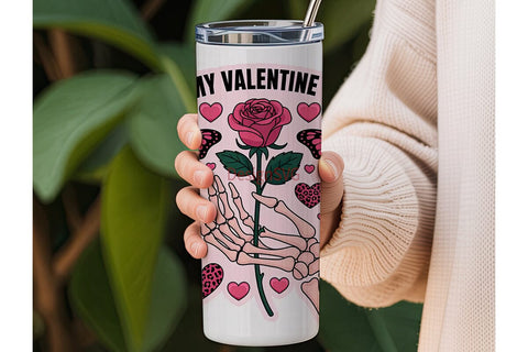Edgy Valentine 20oz Tumbler Wrap Sublimation DesignSVG 