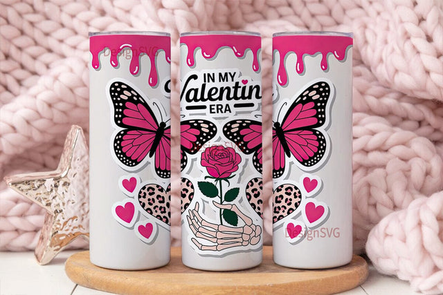 Edgy Valentine 20oz Tumbler Wrap Sublimation DesignSVG 