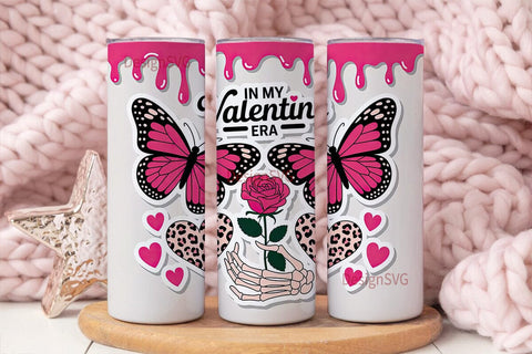 Edgy Valentine 20oz Tumbler Wrap Sublimation DesignSVG 