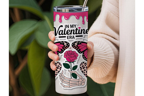 Edgy Valentine 20oz Tumbler Wrap Sublimation DesignSVG 