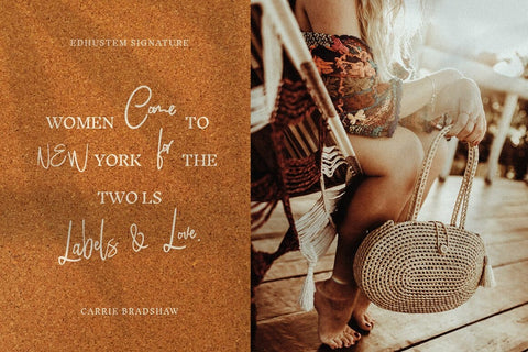 Edhustem Signature Typeface Font Fadeline Std. 