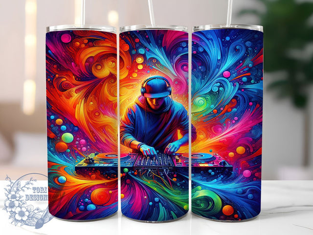 EDM DJ Party Tumbler Wrap, Music Stage Sublimation, 20oz Tumbler Design, Party Vibes Tumbler, EDM DJ Wrap, Live Music Sublimation, Nightclub DJ Tumbler Sublimation ToriDesigns 