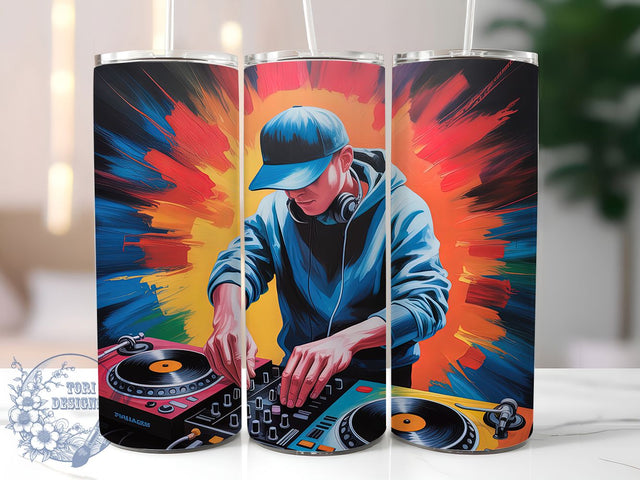 EDM DJ Party Tumbler Wrap, Music Stage Sublimation, 20oz Tumbler Design, Party Vibes Tumbler, EDM DJ Wrap, Live Music Sublimation, Nightclub DJ Tumbler Sublimation ToriDesigns 