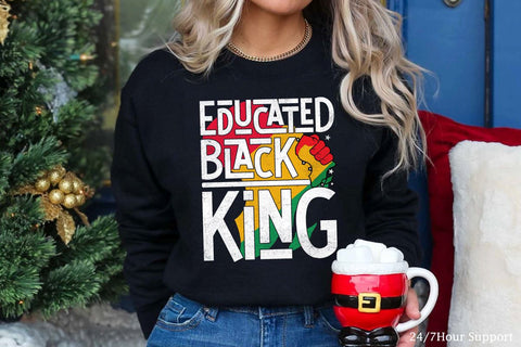 Educated Black King Sublimation, Juneteenth SVG Desigfn, Juneteenth T-shirt Design, Black History Month Sublimation, Black History MOnth T-shirt Design,Juneteenth1865 Freedom Sublimation Insomnia Std 