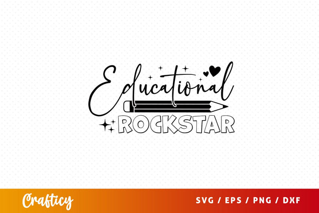 Educational rockstar Svg Design SVG Designangry 