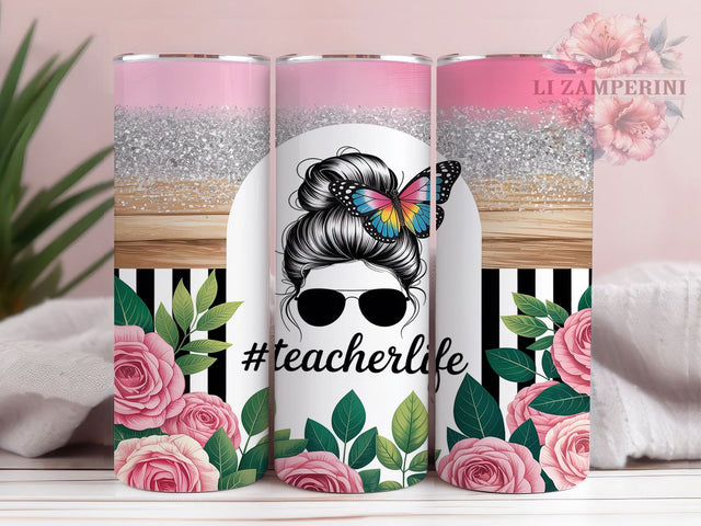 Educator's Inspiration Teacher Tumbler, Education Life Present, Teaching Staff Design, Classroom Gift Cup, School Teacher Gift, Educator Present, Sublimation Template Sublimation Li Zamperini 