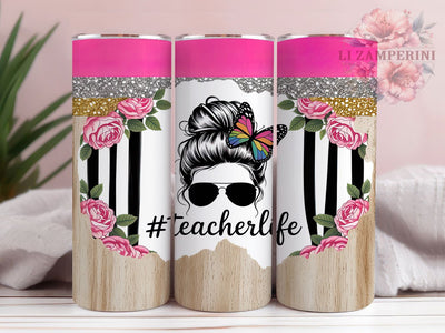 Educator's Inspiration Teacher Tumbler, Education Life Present, Teaching Staff Design, Classroom Gift Cup, School Teacher Gift, Educator Present, Sublimation Template Sublimation Li Zamperini 