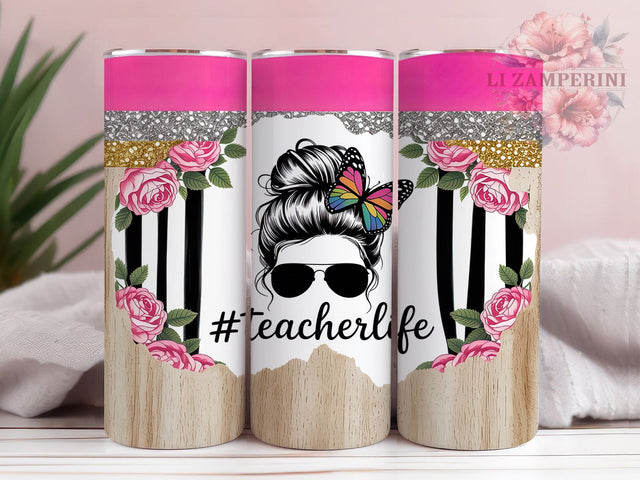 Educator's Inspiration Teacher Tumbler, Education Life Present, Teaching Staff Design, Classroom Gift Cup, School Teacher Gift, Educator Present, Sublimation Template Sublimation Li Zamperini 