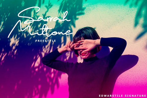 Edwarstile Signature Typeface Font Fadeline Std. 