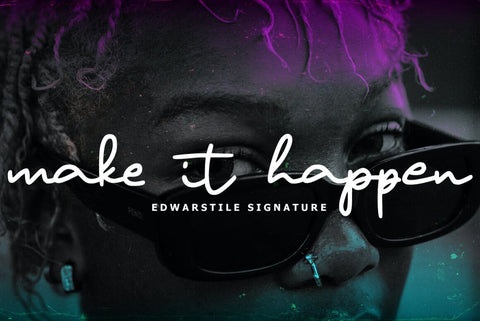Edwarstile Signature Typeface Font Fadeline Std. 