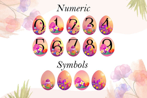 Egg Floral Font Dm Letter Studio 