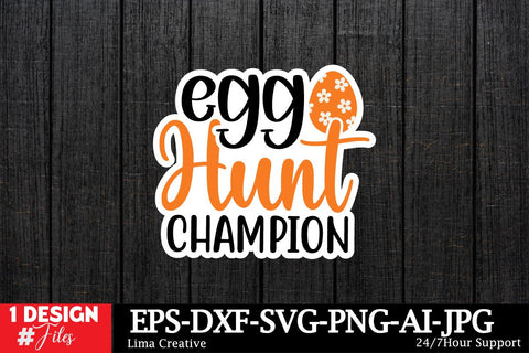 Egg Hunt Champion Sticker ,Easter SVG ,Easter Bunny Sticker PNG,Easter Sublimation,Rabbit Silhoutee,EAster SVG Cut File,Easter Sticker Bundle SVG Insomnia Std 