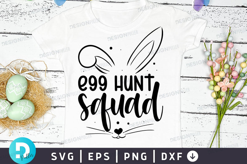 Egg hunt squad Svg Design SVG Regulrcrative 