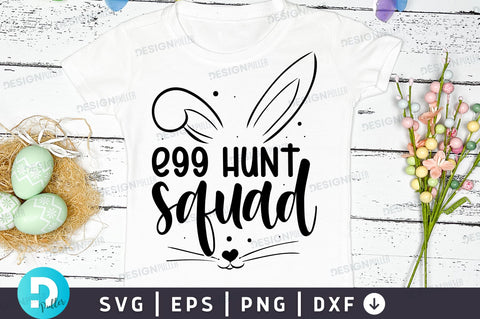 Egg hunt squad Svg Design SVG Regulrcrative 