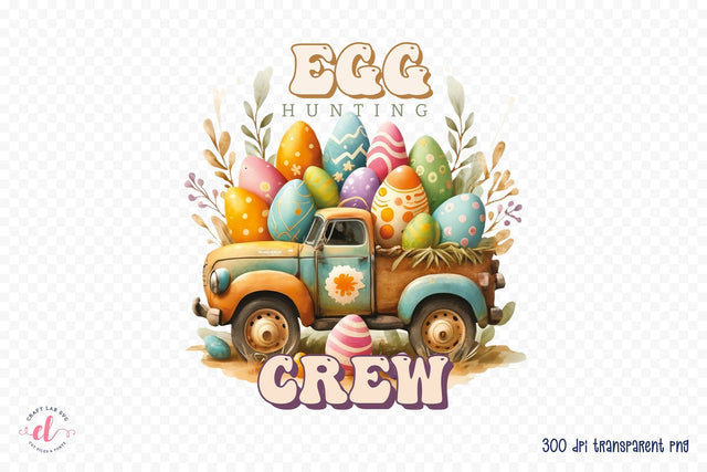 Egg Hunting Crew - Easter Sublimation Sublimation CraftLabSVG 