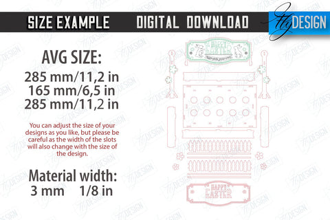 Egg Stand for Easter Bundle | Easter Bunny | Easter Egg Holder | CNC Files SVG Fly Design 