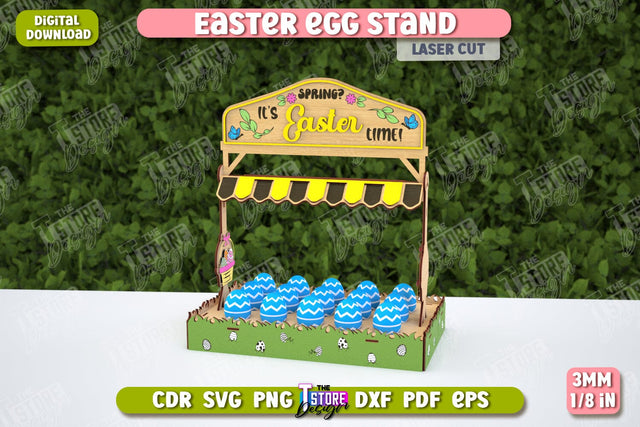 Egg Stand for Easter | Easter Bunny | Easter Egg Holder | CNC File SVG The T Store Design 