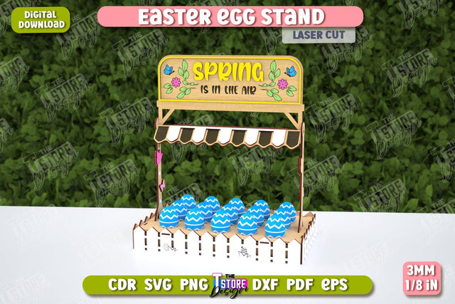 Egg Stand for Easter | Easter Bunny | Easter Egg Holder | CNC File SVG The T Store Design 
