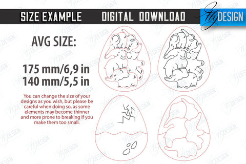 Egg Wooden Puzzle Laser Cut Bundle | Montessori Toy | Wooden Animal Puzzle | Educational Shape Puzzle | CNC Files SVG Fly Design 