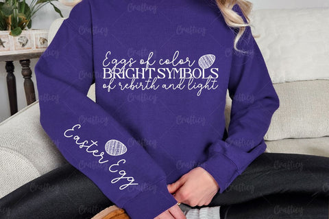 Eggs of color bright symbols of rebirth and light Sleeve SVG Design SVG Designangry 