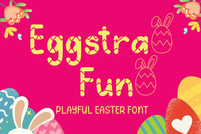 Eggstra Fun Font AEN Creative Store 