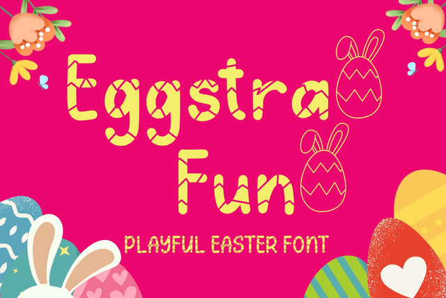 Eggstra Fun Font AEN Creative Store 
