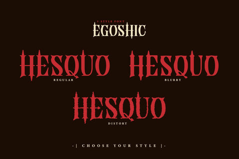 Egoshic - Serif Display Font Font twinletter 