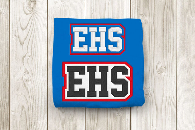 EHS High School Initials Embroidery Embroidery/Applique DESIGNS Risa Rocks It 
