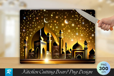 Eid Mubarak Cutting Board Sublimation Regulrcrative 