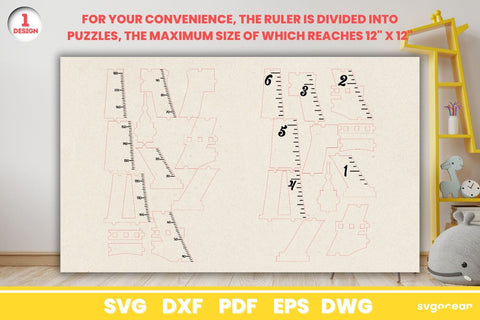 Eiffel Tower Growth Chart Laser Cut SVG SvgOcean 