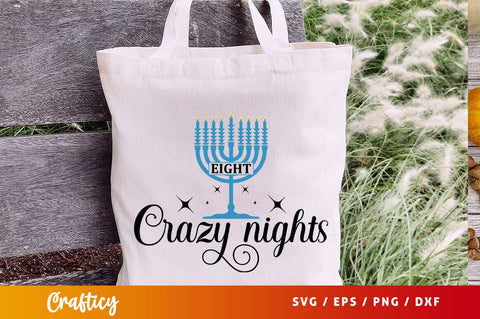 Eight crazy nights Svg Design SVG Designangry 