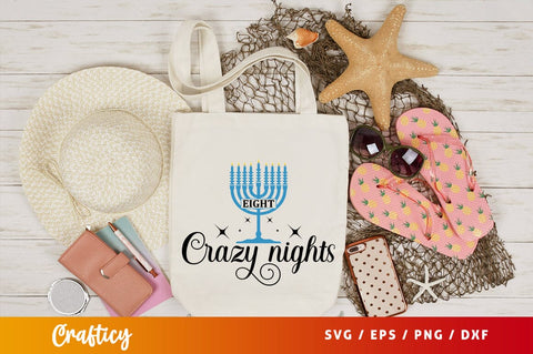 Eight crazy nights Svg Design SVG Designangry 