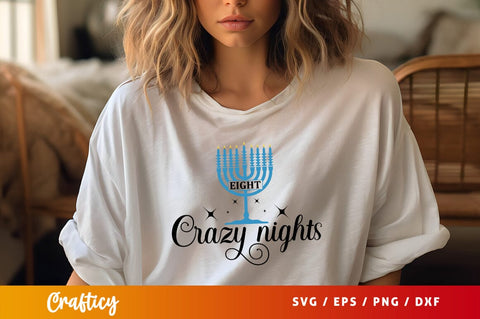 Eight crazy nights Svg Design SVG Designangry 