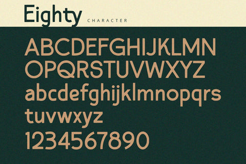 Eighty - Sans Serif Font Font Alpaprana Studio 
