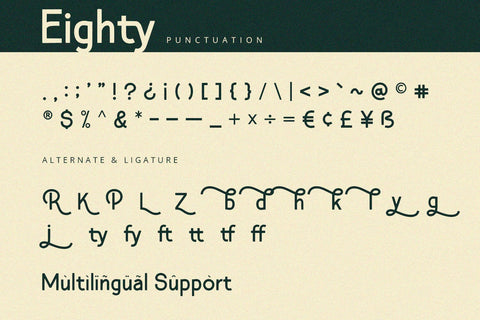 Eighty - Sans Serif Font Font Alpaprana Studio 