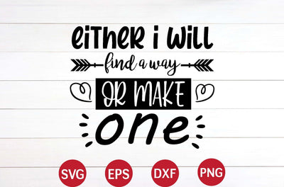 either i will find a way or make one svg SVG designer krishna 