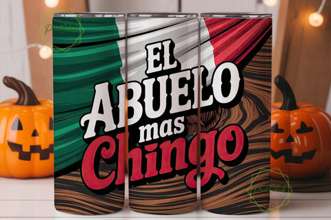 El Abuelo Mas Chingo 20oz Tumbler Wrap Sublimation PixelChick 
