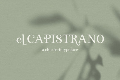 El Capistrano Serif Font Font Beck McCormick 