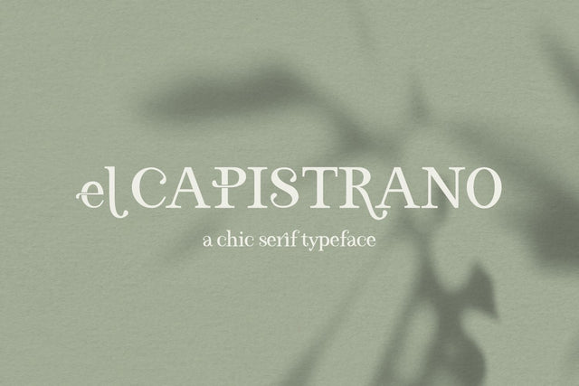 El Capistrano Serif Font Font Beck McCormick 