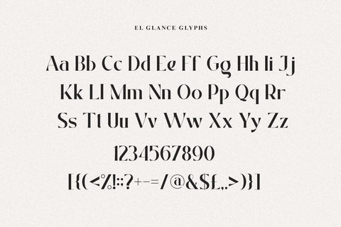 El Glance Modern Serif Font Font Heinzel Studio 