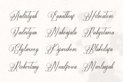 Eladorna Gladiota - Beauty Calligraphy Script SVG Letterena Studios 