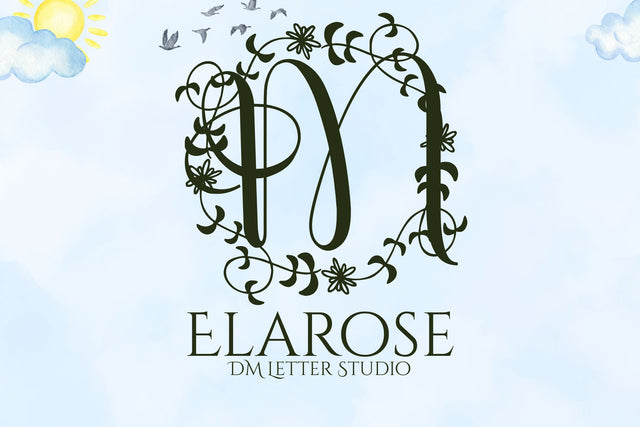 Elarose Font Dm Letter Studio 